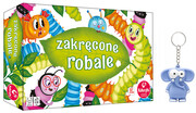 2w1 Zakręcone robale + BRELOK DO KLUCZY GUMOWE ZWIERZĘTA Kukuryku