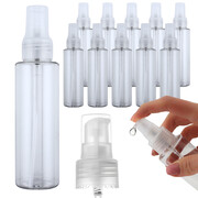 BUTELKA 100ML PODRÓŻNA Z POMPKĄ PLASTIKOWA BUTELECZKA DO SAMOLOTU 10 SZTUK Matisto
