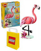 2W1 LEGO(R) CREATOR 31170 Dzikie zwierzęta: róż flaming+ LEGO Torba papierowa średnia 6315792 Lego