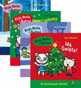 9788382652819 4w1 Kicia Kocia i Nunuś Idą święta + Jaka piękna zima! + Czekamy na święta! + Sporty zimowe Głowińska Anita