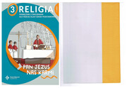 9788380654716 2w1 Okładka regulowana R-33 + Religia 3 Pan Jezus nas karmi Podręcznik z ćwiczeniami Część 1 Paweł Płaczek