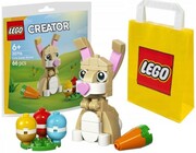 LEGO KLOCKI CREATOR 30716 UROCZY ZAJĄCZEK WIELKANOCNY+TORBA PAPIEROWA MAŁA Lego