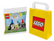 2W1 LEGO(R) CREATOR 30667 Przyjęcie urodzinowe ze zwierzątkami + LEGO Torba papierowa mała 6315786 Lego