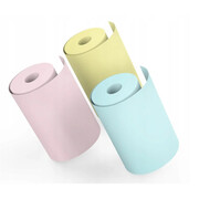 3X PAPIER DO DRUKARKI TERMICZNEJ DRUKUŚ KOLOROWY ROLKI 57×25 MM pronett