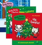 9788382652819 [Zestaw] Kicia Kocia i Nunuś Idą święta + Jaka piękna zima! + Czekamy na święta! Głowińska Anita