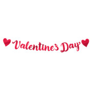Baner Valentines Day czerwony 140cm Tentu Global Sp. z o.o.