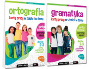 9788375179699 ORTOGRAFIA + GRAMATYKA KARTY PRACY W SZKOLE I W DOMU KLASA 2-3 SP Wydawnictwo GREG sp. z o.o.