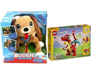 2+ 2w1 Psi Rozrabiaka Boogie + LEGO CREATOR 31145 Czerwony smok