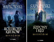 9788375781557 2w1 Wiedźmin Rozdroże Kruków + Szpony i kły Sapkowski Andrzej