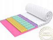 Materac nawierzchniowy Memory Foam i pianka 7 stref 120x200, H2/H3, wysoka;