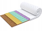 Materac nawierzchniowy GRAND 140x200, 10cm, H3/H4, nakładka na materac;