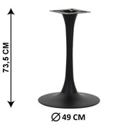 Podstawa stolika SH-9108-1/B, fi 49 cm, (stelaż stolika), kolor czarny
