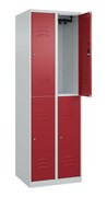 Metalowa szafa socjalna / ubraniowa 4-drzwiowa, 80x50x185 cm, różne kolory