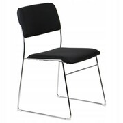 OUTLET - Krzesło biurowe konferencyjne CN-62 na płozach, stelaż chrom