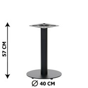 Podstawa stolika SH-5001-4/L/B, fi 40 cm, wysokość 57 cm (stelaż stolika), kolor czarny
