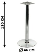 Podstawa stolika NY-B005, wysokość 110 cm, chromowana