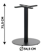 Podstawa stolika SH-5001-8/B, fi 54,5 cm, wysokość 71,5 cm (stelaż stolika), kolor czarny