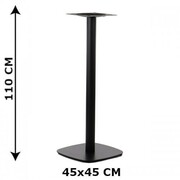 Podstawa stolika SH-3050-2/H/B, 45x45 cm, wysokość 110 cm, (stelaż stolika), kolor czarny
