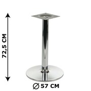 Podstawa stolika NY-B005, chromowana, śr. podstawy fi 57 cm (stelaż stolika, stołu)