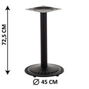 Podstawa stolika SH-4004-1/B, fi 45 cm (stelaż stolika), kolor czarny