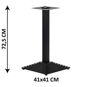 Podstawa stolika żeliwna SH-5014-1/60/B, 41x41 cm (stelaż stolika), kolor czarny