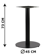 Podstawa stolika SH-5001-5/B, fi 45 cm, wysokość 73 cm (stelaż stolika), kolor czarny