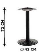 Podstawa stolika żeliwna SH-5005-1/B, (stelaż stolika), kolor czarny