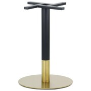 Podstawa stolika SH-3001-6/GB, fi 50 cm, stal nierdzewna w kolorze ZŁOTYM / czarny (stelaż stolika)