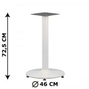 Podstawa metalowa do domu restauracji NY-B006 BIAŁA, wysokość 72,5 cm - stelaż stolika stołu