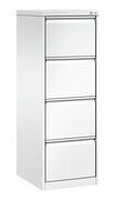Metalowa szafa kartotekowa na kartoteki A4 1-rzędowa, 43,3x59x135,7 cm, popiel