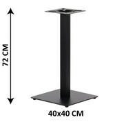 Podstawa stolika SH-5002-1/60/B, 40x40 cm (stelaż stolika), kolor czarny