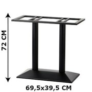 Podstawa stolika podwójna SH-4001-2/B, (stelaż stolika), kolor czarny