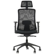 Ergonomiczne obrotowe krzesło biurowe MORTON czarny - pełen zakres regulacji