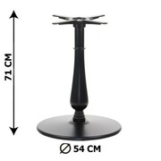 Podstawa stolika żeliwna SH-5013-10/B, (stelaż stolika), kolor czarny, fi 54 cm