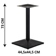 Podstawa stolika SH-4002-6/B, 44,5x44,5 cm (stelaż stolika), kolor czarny