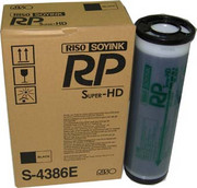 Farba S-4386E RISOgraph do RP3700 do RP3790 Originał RISO Tinte S4386 2 x 1000ml BLACK Farba Riso S-4386E