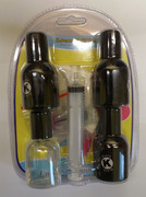 Tusz BLACK do samodzielnego uzupełnienia wkładów do drukarek HP, Canon, Lexmark - napełniacz 3x20ml plus Gloss Optimizer