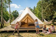 Glamping! Rodzinny obóz pod namiotami w Borach Tucholskich! Basen, animacje. Kolonie dla dzieci, wczasy dla rodziców.