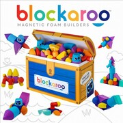 301007 Blockaroo Piankowe klocki magnetyczne KUFEREK 100el. Zabawka STEM +18m