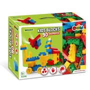 WADER ZABAWKI DLA DZIECI 41296 KLOCKI KONSTRUKCYJNE 90el KIDS BLOCKS Karton ZABAWKI EDUKACYJNE