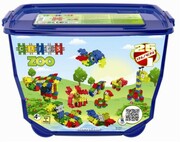 FB001 Klocki konstrukcyjne CLICS Belgia -Zwierzęta w ZOO BOX