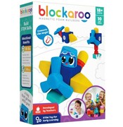 301002 Blockaroo Piankowe klocki magnetyczne SAMOLOT 10el. Zabawka STEM, zabawka do kapieli +18m