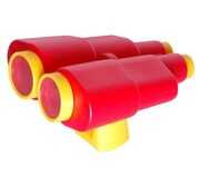 Lornetka na plac zabaw czerwona