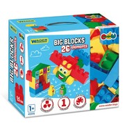 WADER ZABAWKI DLA DZIECI 41591 KLOCKI KONSTRUKCYJNE 26el BIG BLOCKS Karton ZABAWKI EDUKACYJNE