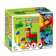WADER ZABAWKI DLA DZIECI 41294 KLOCKI KONSTRUKCYJNE 50el KIDS BLOCKS Karton ZABAWKI EDUKACYJNE