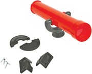 Luneta, teleskop na plac zabaw czerwono/szary