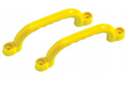 Zestaw uchwytów plastikowych, rączki żółte 25cm