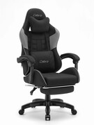 Fotel gamingowy C501 Czarny Szary Tkanina Cabro