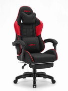 Fotel gamingowy C501 Czerwony Tkanina Cabro