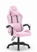 Fotel gamingowy Cabro C500 Różowy- Biały Tkanina Cabro